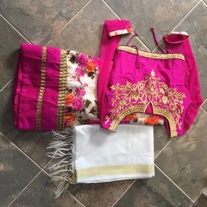 Pink flower 🌸 Indian dress
